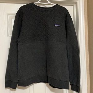 Women’s Grey Patagonia Sweatshirt, Quilted Sz Large
